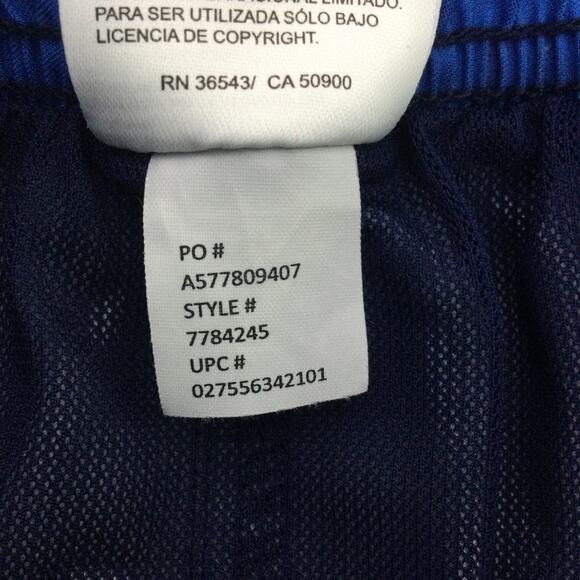 Speedo Blue Striped Hook and Loop Elastic Lined Pockets Swimming Trunks Men's M - Picture 8 of 12